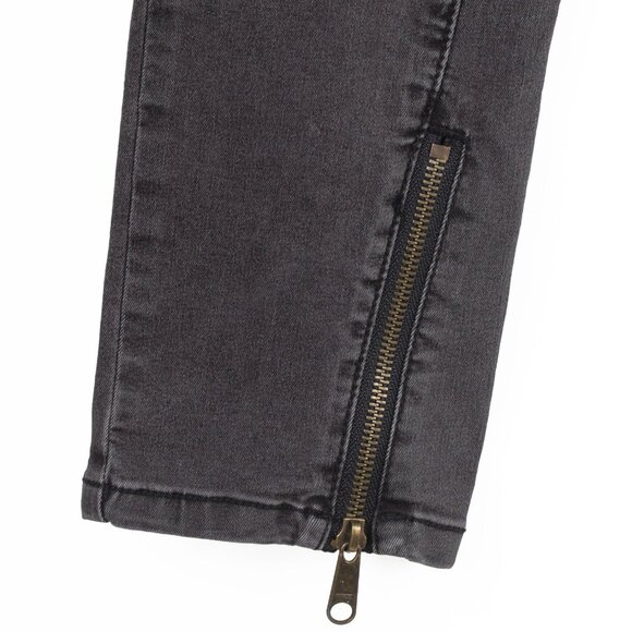 Free People Biker Skinny Jeans – Washed Black, Women’s Size 28 - Picture 10 of 10